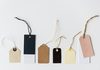 assorted-color tags